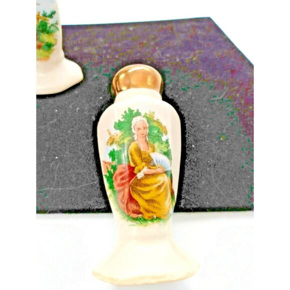 Vintage Greenfield Village Salt & Pepper Set - Hand Painted - Picture 2 of 7
